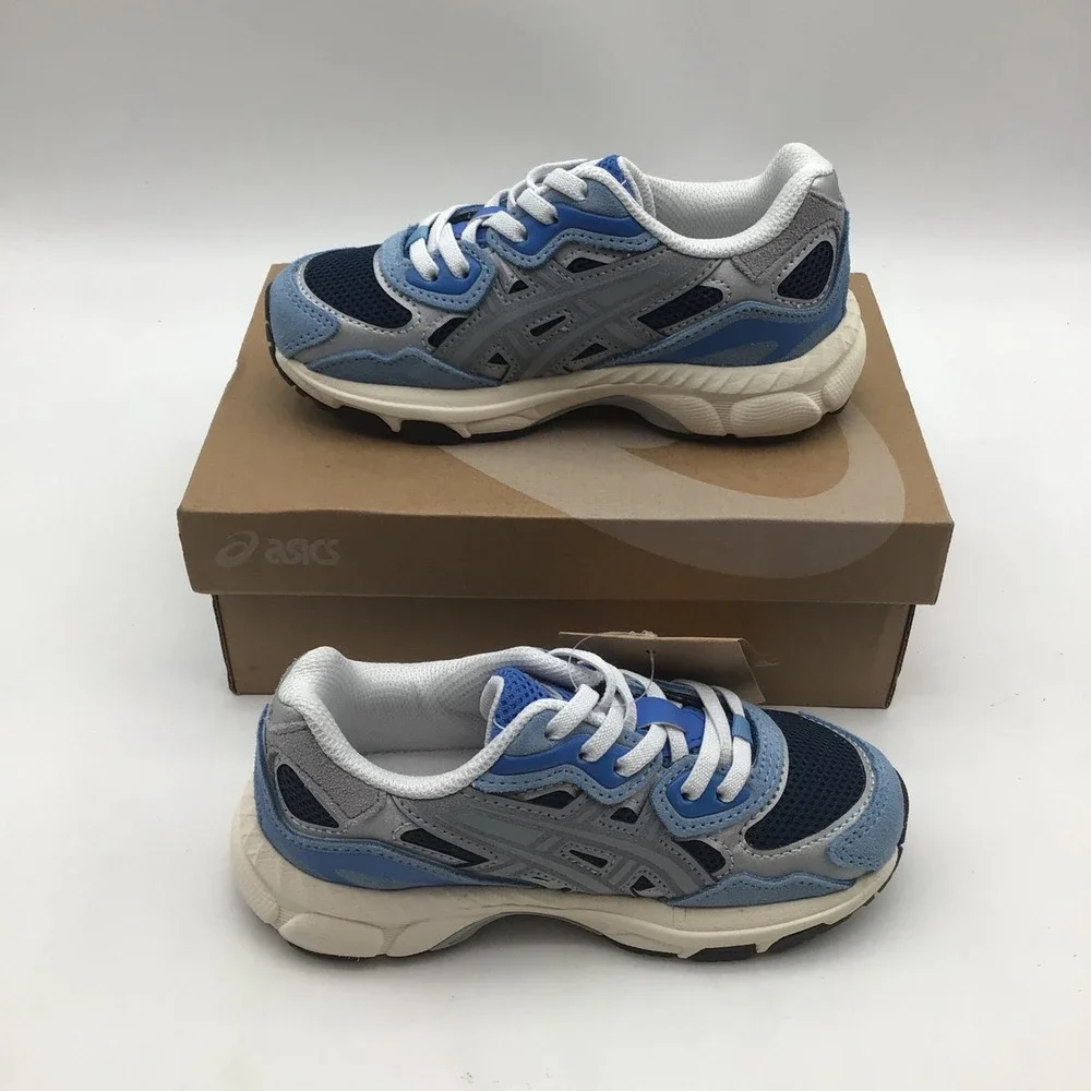 ASICS GEL-NYC PS Kids Independence Blue Gravel Sneakers 1204A176 Size K11 NEW